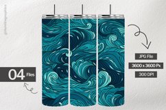 Fantasy Waves Digital Papers - 04 Variations Product Image 2