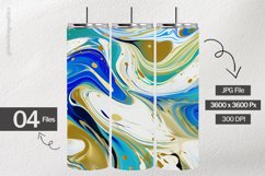 Blue Liquid Swirling Digital Papers - 04 Variations Product Image 2