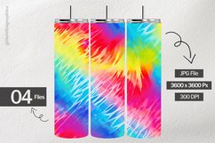 Rainbow Tie Dye Digital Papers - 04 Variations Product Image 2