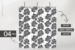 Monochrome Roses Digital Papers - 04 Variations Product Image 2