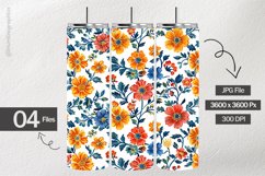 Flower Pattern Digital Papers - 04 Variations Product Image 2