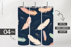 Feather Background Digital Papers - 04 Variations Product Image 2