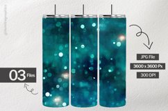 Cyan Bokeh Digital Papers - 03 Variations Product Image 2