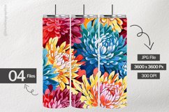 Multidimensional Shading Flower Digital Paper - 04 Variation Product Image 2