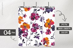 Flower Background Digital Papers - 04 variations Product Image 2