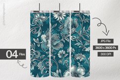 Emosed Flower Digital Papers - 04 variations Product Image 1