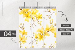 Forsythia Pattern Digital Papers - 04 Variations Product Image 2