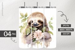 Shabbychic Sloth Digital Papers - 04 Variations Product Image 1