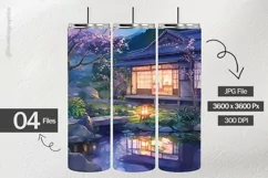 Watercolor House Painting Digital Papers - 04 Variations Product Image 2