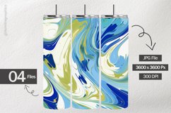 Blue Liquid Swirling Digital Papers - 04 Variations Product Image 2