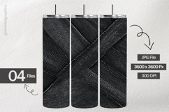 Black Denim Digital Papers - 04 Variations Product Image 2