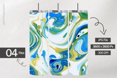 Blue Liquid Swirling Digital Papers - 04 Variations Product Image 2