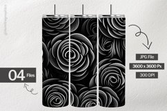 Black Roses Digital Papers - 04 Variations Product Image 2