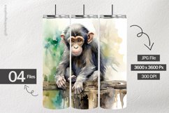 Shabbychic Monkey Digital Papers - 04 Variations Product Image 1