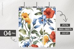 Flower Background Digital Papers - 04 variations Product Image 2