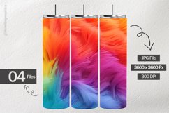 Fuzzy Rainbow Digital Papers - 04 variations Product Image 2