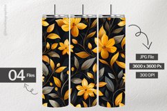 Gold Flower Digital Papers - 04 Variations Product Image 1