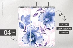 Ink Floral Digital Papers - 04 Variations Product Image 2