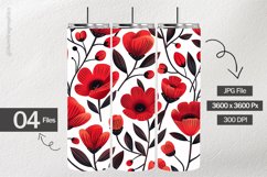 Floral Background Digital Papers - 04 variations Product Image 2