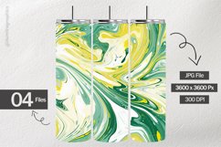 Green Liquid Swirling Digital Papers - 04 Variations Product Image 2