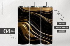 Black Marbles Digital Papers - 04 Variations Product Image 2