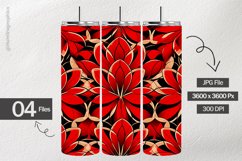 Red Petals Digital Papers - 04 Variations Product Image 2