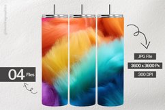 Fuzzy Rainbow Digital Papers - 04 variations Product Image 2