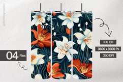 Flowers Fabric Digital Papers - 04 Variations Product Image 2