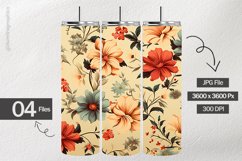 Vintage Flowers Digital Papers - 04 Variations Product Image 2