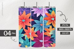 Floral Flowers Digital Papers - 04 Variations Product Image 2