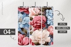 Watercolor Pastel Rose Digital Papers - 04 Variations Product Image 2