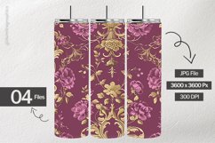 Victorian Floral Digital Papers - 04 Variations Product Image 2