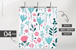 Flower Illustration Digital Papers - 04 Variations Product Image 2
