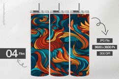 Fantasy Waves Digital Papers - 04 Variations Product Image 2