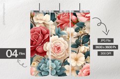 Watercolor Pastel Rose Digital Papers - 04 Variations Product Image 2