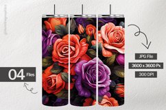 3D Airbrush Roses Digital Papers - 04 Variations Product Image 2