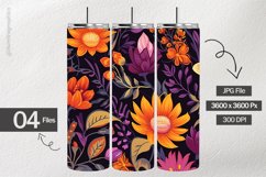 Floral Flowers Digital Papers - 04 Variations Product Image 2