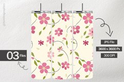 Flat Floral Digital Papers - 03 Variations Product Image 2