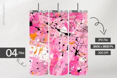 Pink Splashes Digital Papers - 04 variations Product Image 2