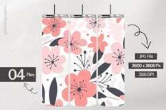 Flat Floral Digital Papers - 04 Variations Product Image 2
