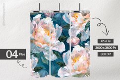 Peonies Digital Papers - 04 variations Product Image 2