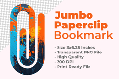 Paint Splatter Art Jumbo Paperclip Bookmark Product Image 1