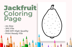 Jackfruit Coloring Page Product Image 1
