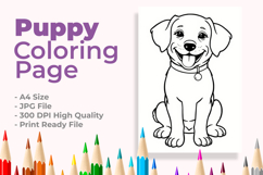 Puppy Coloring Page Product Image 1