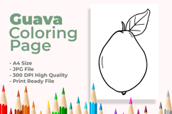 Guava Coloring Page Product Image 1