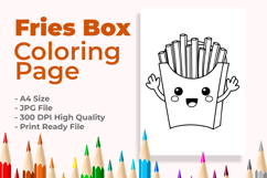 Fries Box Coloring Page Product Image 1