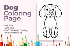 Dog Coloring Page Product Image 1