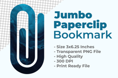 Blue Marble Jumbo Paperclip Bookmark Product Image 1