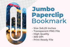 Rainy Window View Jumbo Paperclip Bookmark Product Image 1