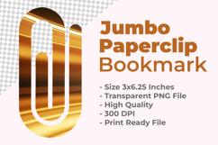 Golden Motion Jumbo Paperclip Bookmark Product Image 1